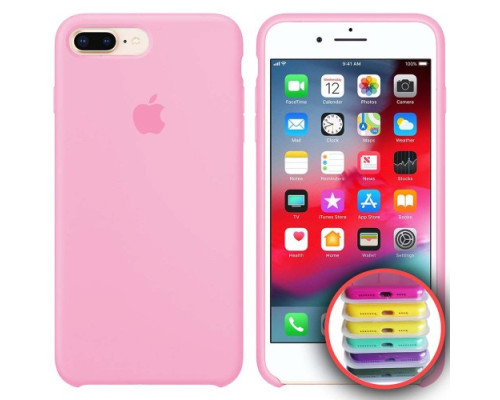 Чохол Silicone Case Full Copy for iPhone 7/8Plus ( 6) light pink mag-2000001030929141801
