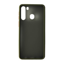 Чохол-бампер захисний Gingle Matte Case Samsung A21 (A215) green/orange mag-20000011681038581