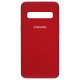 Чохол Silicone Case Full for Samsung S10 Red mag-200000113419149556
