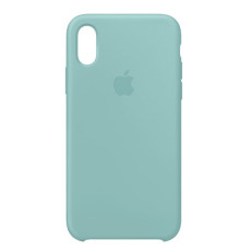 Чохол Silicone case for iPhone XS Max (73) light cyan mag-200000126857536681
