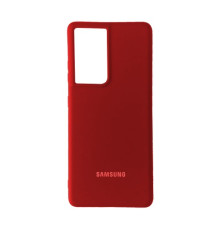 Чохол Silicone Case Full for Samsung S21 Ultra Red mag-200000128680715129