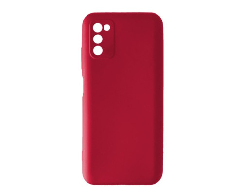 Чохол Silicone Case Camera (no logo) для Samsung A03S (A037) red mag-2000001365120100983