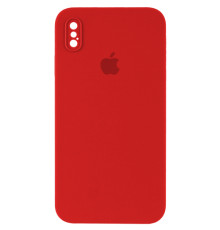 Silicone Case Full Camera Square side for iPhone XS Red mag-200000138975161730