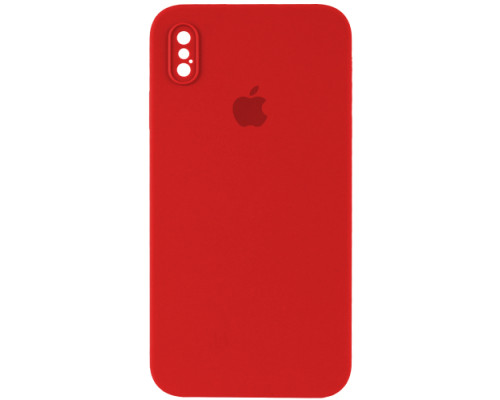 Silicone Case Full Camera Square side for iPhone XS Red mag-200000138975161730