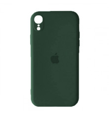Silicone Case Full Camera Square side for iPhone XR Dark green mag-2000001396766142644