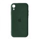 Silicone Case Full Camera Square side for iPhone XR Dark green mag-2000001396766142644