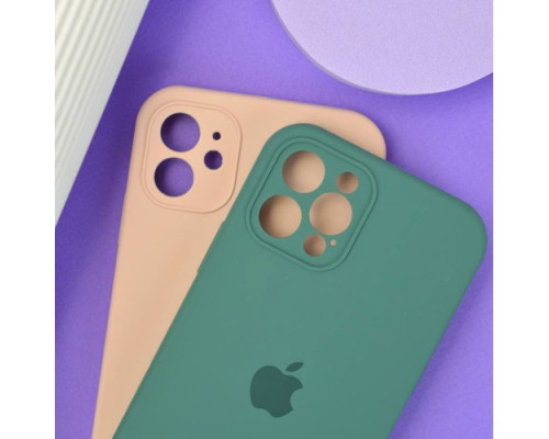 Silicone Case Full Camera Square side for iPhone XR Dark green mag-2000001396766142644