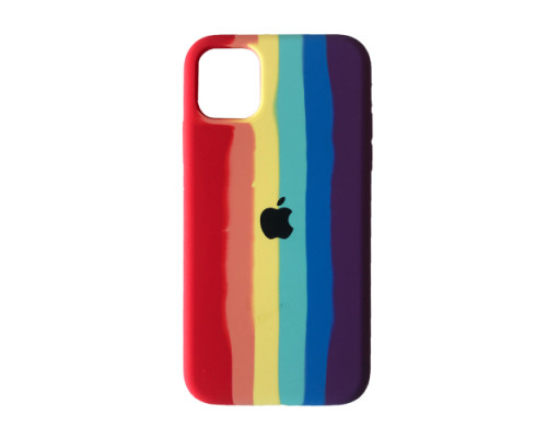 Чохол Silicone Case Full for iPhone 13 Pro RAINBOW 2 mag-200000133942842629