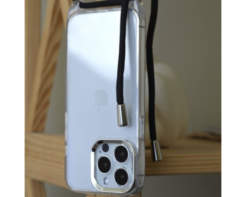 Чохол NEW ROPE CLEAR CASE CAMERA FRAME for iPhone 14 Black mag-200000144555631888