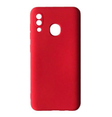 Чохол Silicone Case Camera (no logo) для Samsung A20/A30 (A205F/A305F) red mag-2000001470275104456