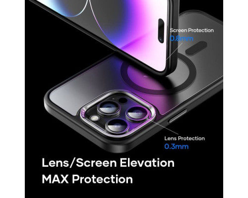 Чохол ROCK Metal-Lens Shield with Magnetic for iPhone 15 Titanium Blue mag-2000001487594104826