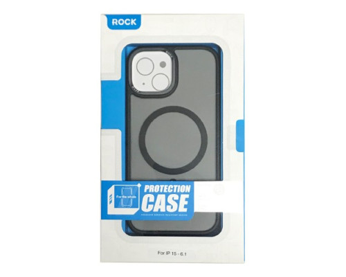 Чохол ROCK Metal-Lens Shield with Magnetic for iPhone 15 Titanium Blue mag-2000001487594104826