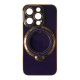 Чохол GLITTER SHINING HOLDER MagSafe for iPhone 15 Pro Purple mag-200000149675618649