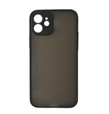 Чохол-бампер захисний Gingle Matte Case iPhone 12 black/red mag-200000141147613065