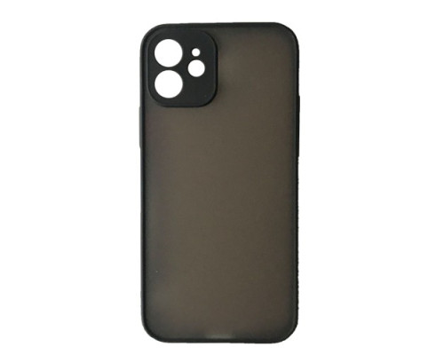 Чохол-бампер захисний Gingle Matte Case iPhone 12 black/red mag-200000141147613065