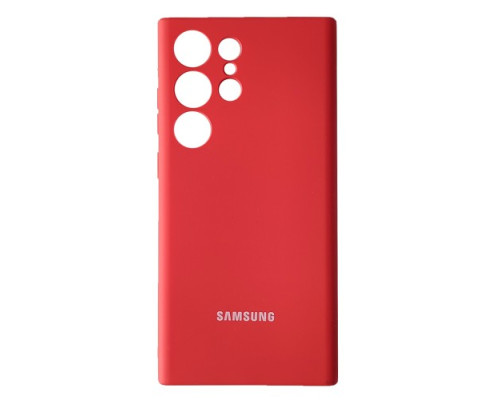 Чохол Silicone Case Full for Samsung S22 Ultra 5G Red mag-200000142932739106