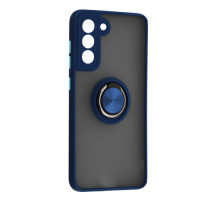 Чохол Gingle Ring Case for Samsung S21 FE (SM-G990) Blue mag-200000156059455858