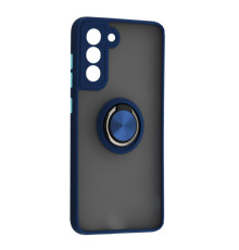 Чохол Gingle Ring Case for Samsung S21 FE (SM-G990) Blue mag-200000156059455858