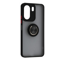 Чохол Gingle Ring Case for Xiaomi Redmi 13C/Poco C65 Black mag-200000156082255799