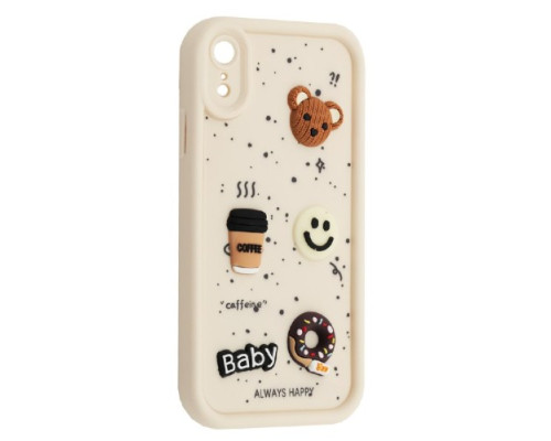 Чохол HAPPY Donut Case for iPhone XR White mag-2000001562048135219