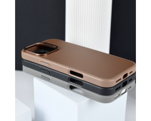 Чохол KEVLAR STYLE MagSafe for iPhone 16 Pro Max Grey mag-2000001571149106735