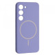 Чохол Silicone Case luxury+MagSafe for Samsung S23 Elegant Purple mag-2000001594261134098