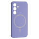 Чохол Silicone Case luxury+MagSafe for Samsung S24 Elegant Purple mag-2000001594506134120