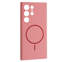 Чохол Silicone Case luxury+MagSafe for Samsung S25 Ultra Rose Pink mag-2000001594834134151