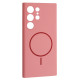 Чохол Silicone Case luxury+MagSafe for Samsung S25 Ultra Rose Pink mag-2000001594834134151