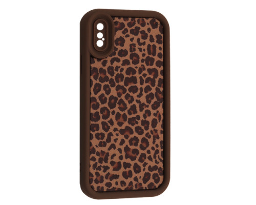 Чохол LEOPARD Case for iPhone X/XS Brown 3 mag-2000001596548135699