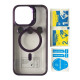 Чохол BRACKET CLEAR CAMERA LENS MAGSAFE for iPhone 12 Deep purple mag-2000001504253105375