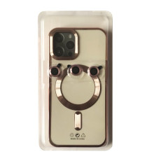 Чохол PRO SHINING (+ LENSES) MagSafe for iPhone 14 Pro Rose gold mag-2000001513446105534
