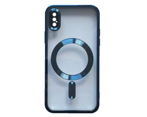 Чохол SHINING Camera MagSafe for iPhone XS Blue Titanium mag-2000001537541132023
