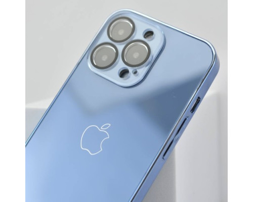 Чохол NEW GLASS MAGSAFE Case for iPhone 12 Pro Light blue mag-200000153921751366
