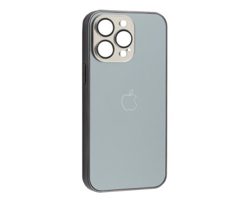 Чохол NEW GLASS MAGSAFE Case for iPhone 13 Pro Max Titanium grey mag-200000153957651402