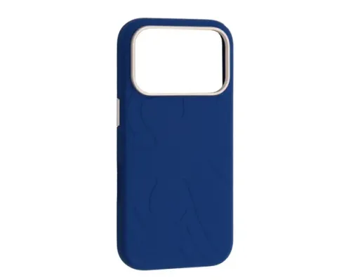 Чохол Flower Liquid Silicone Case MagSafe для iPhone 17 Pro Max Quiet Blue mag-2000001650981145903