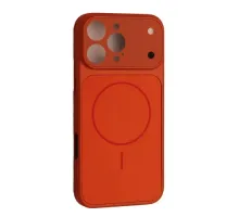 Чохол NEW AG GLASS MagSafe Case for iPhone 16 Pro Max Orange mag-2000001660430146816