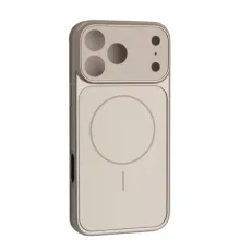 Чохол NEW AG GLASS MagSafe Case for iPhone 17 Pro Max Silver mag-2000001660539146826