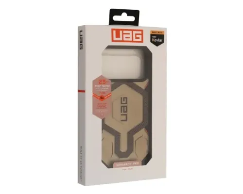 Чохол ударостійкий UAG MONARCH PRO MAGSAFE for iPhone 17 Pro (Kevlar) Element green mag-2000001666937152266
