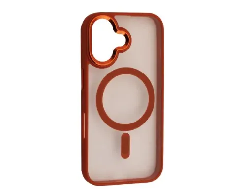 Чохол CRISTAL GUARD MagSafe for iPhone 16 Orange mag-2000001670378152699