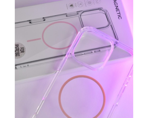 Чохол CLEAR MAGNETIC (Color Slim MagSafe) BOX for iPhone 16 Pro Max Glacier blue mag-2000001603109137115