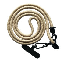 Шнурок NEW (120см) 8mm з карабіном + тримач для чохлів (універсальний) Pink sand mag-2000001605172140040