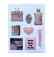 Набір наклейок 3D STICKERS Fashin style 9 mag-2000001626122142131