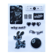 Набір наклейок 3D STICKERS Fashin style 12 mag-2000001626221142141