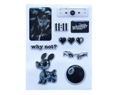 Набір наклейок 3D STICKERS Fashin style 12 mag-2000001626221142141