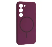 Чохол Silicone Case luxury+MagSafe for Samsung S23 Purple mag-2000001626719144537