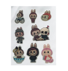 Набір наклейок 3D STICKERS Labubu 3 mag-2000001626931142440