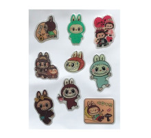 Набір наклейок 3D STICKERS Labubu 13 mag-2000001627037142450