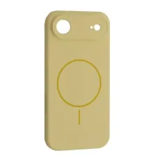 Чохол Silicone Case Full Camera Fine Ring MagSafe for iPhone 17 Air Custard mag-2000001628331145212