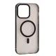 Чохол DULERO Metal Clear MagSafe Case for iPhone 14 Pro Max Black mag-2000001635810143609